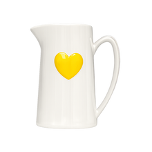 pichet coeur jaune opjet