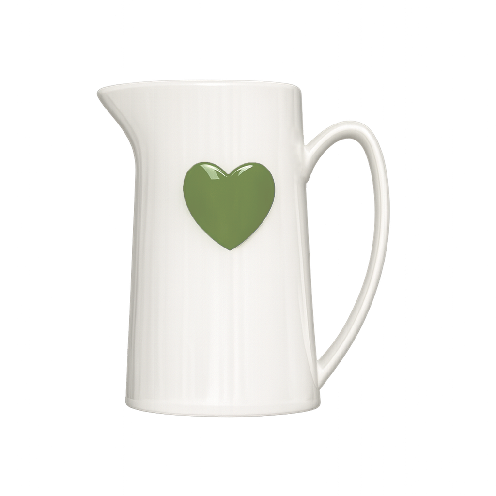 pichet coeur kaki opjet