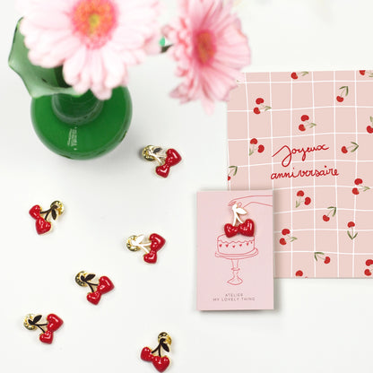 pin's cerises rouges