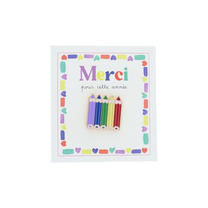 pin's crayon merci pour cette année petit souk