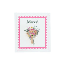 pin's merci bouquet de fleurs petit souk