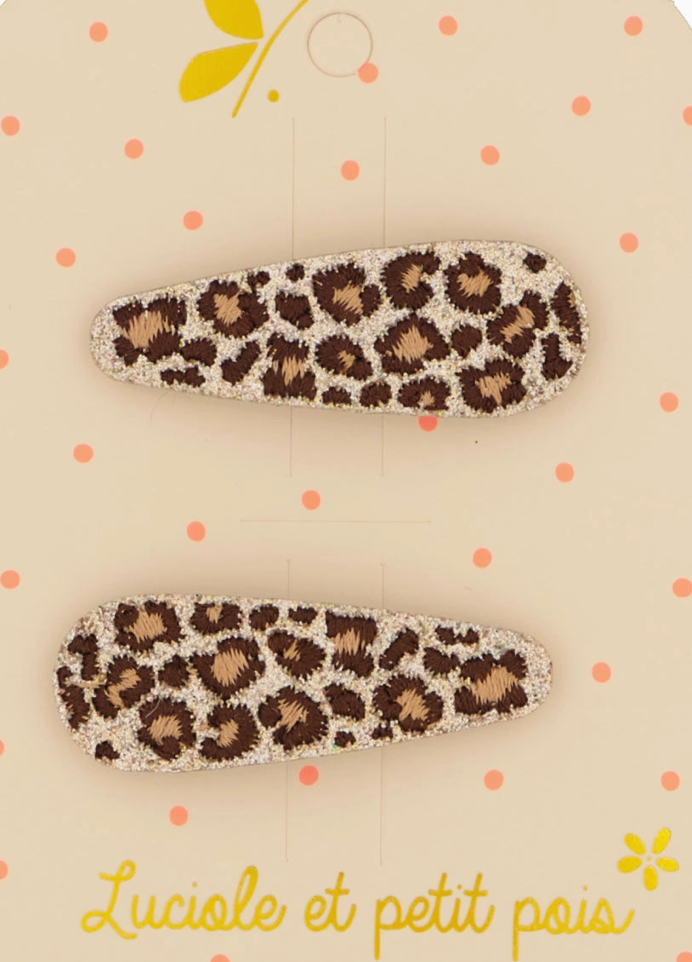 Duo de barrettes triangles - Paillettes léo