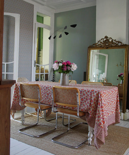 Tissu / Nappe - Léopard Rose 220x140cm