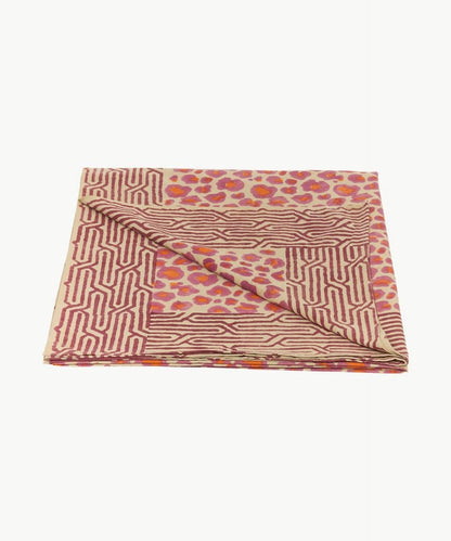 Tissu / Nappe - Léopard Rose 220x140cm