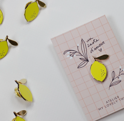 Pin's - Citron jaune