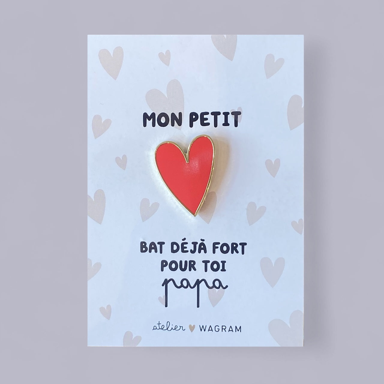Pins Papa - Rouge
