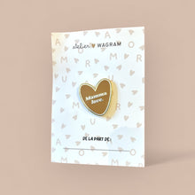 Pin's coeur marron - Mamma love