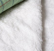 Plaid à carreaux sherpa - Vert