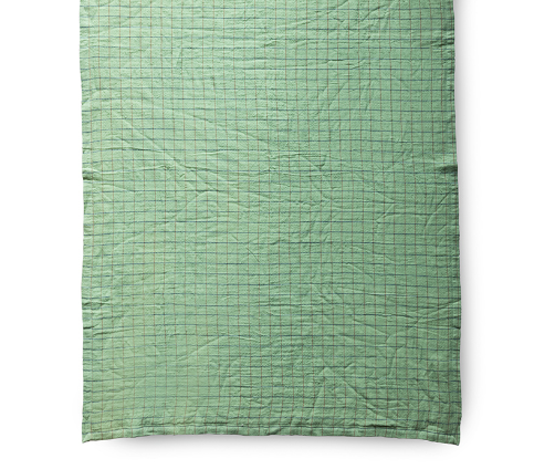 Plaid à carreaux sherpa - Vert