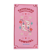 planche tatouages temporaires cowgirl petit souk
