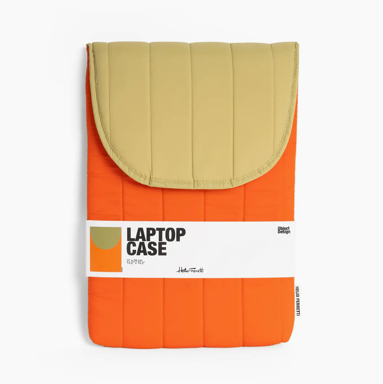 Pochette ordinateur 15 pouces - Orange et beige