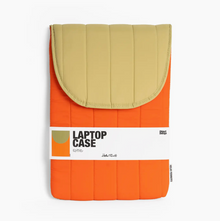 Pochette ordinateur 15 pouces - Orange et beige
