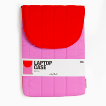 Pochette ordinateur 15 pouces - Rose et rouge