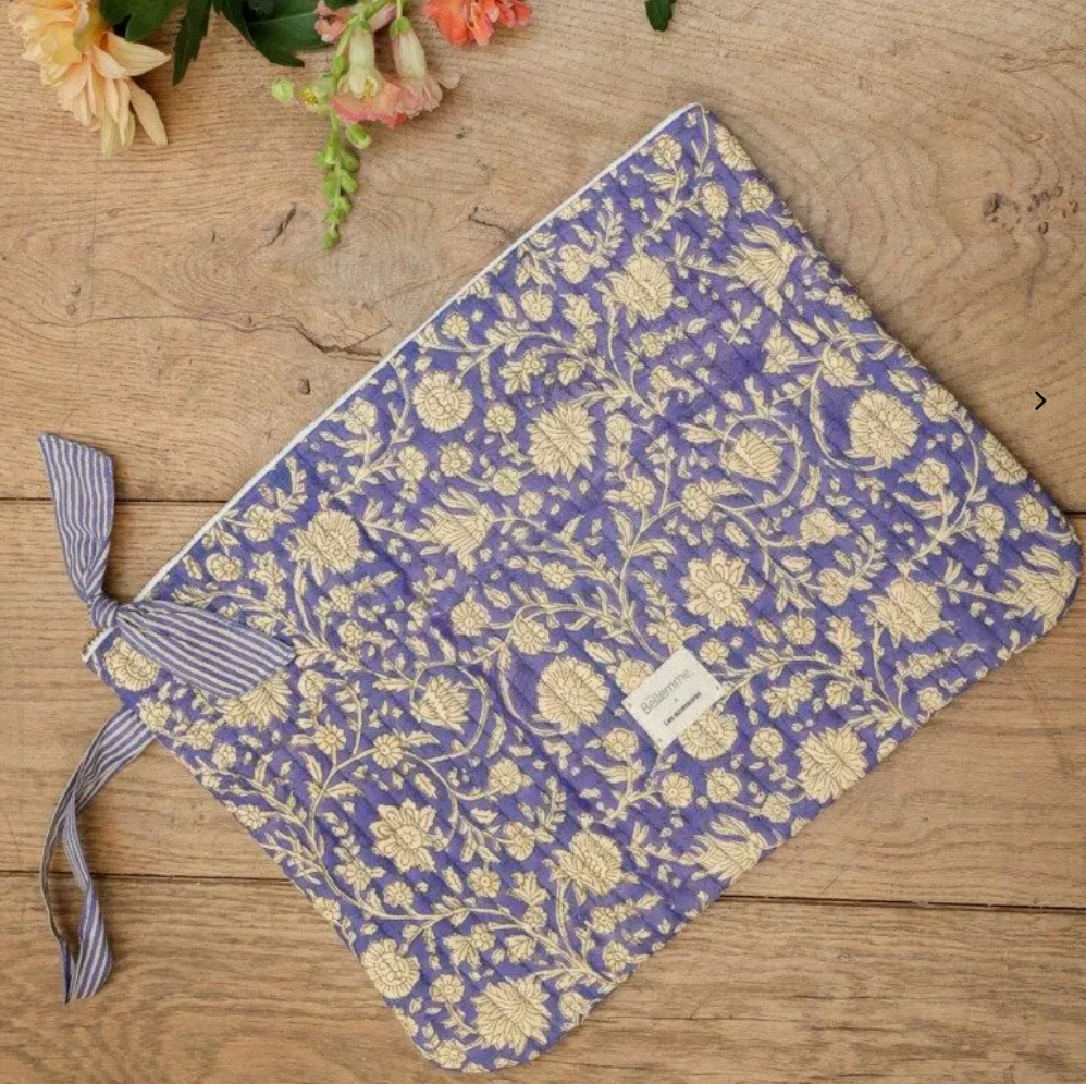 Pochette ordinateur 15' - Anjali Cobalt