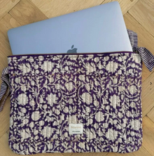 Pochette ordinateur 13' - Anjali purple