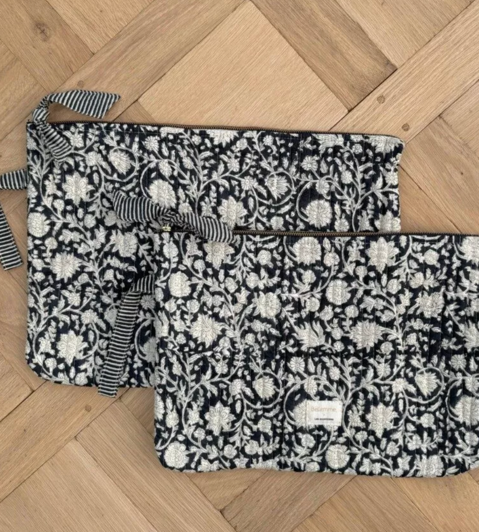 Pochette ordinateur 13' - Anjali Encre