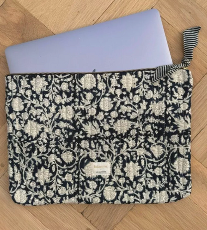 Pochette ordinateur 13' - Anjali Encre