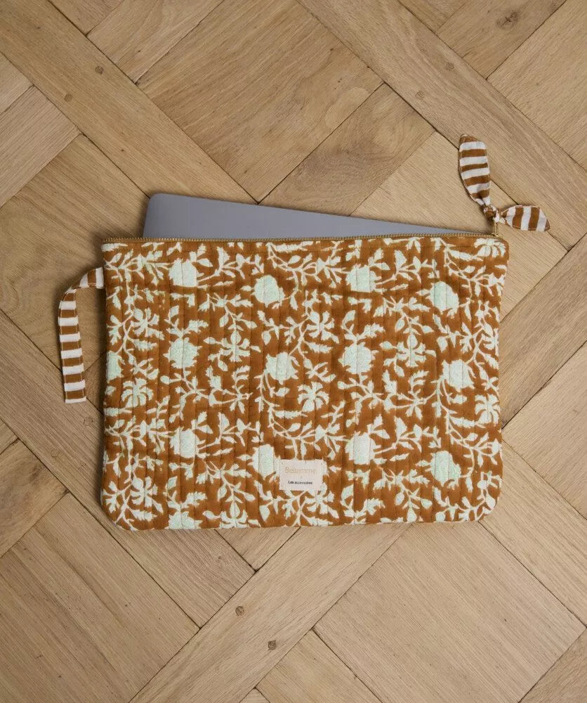 Pochette ordinateur 13' - Kate caramel