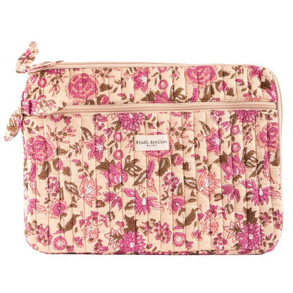 pochette d'ordinateur 13" Goa pink bindi atelier
