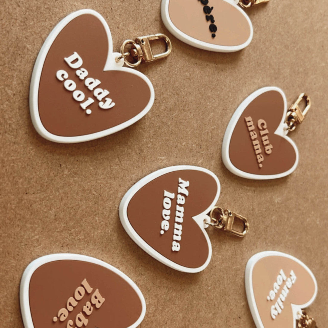 Porte-clés marron - Club mama