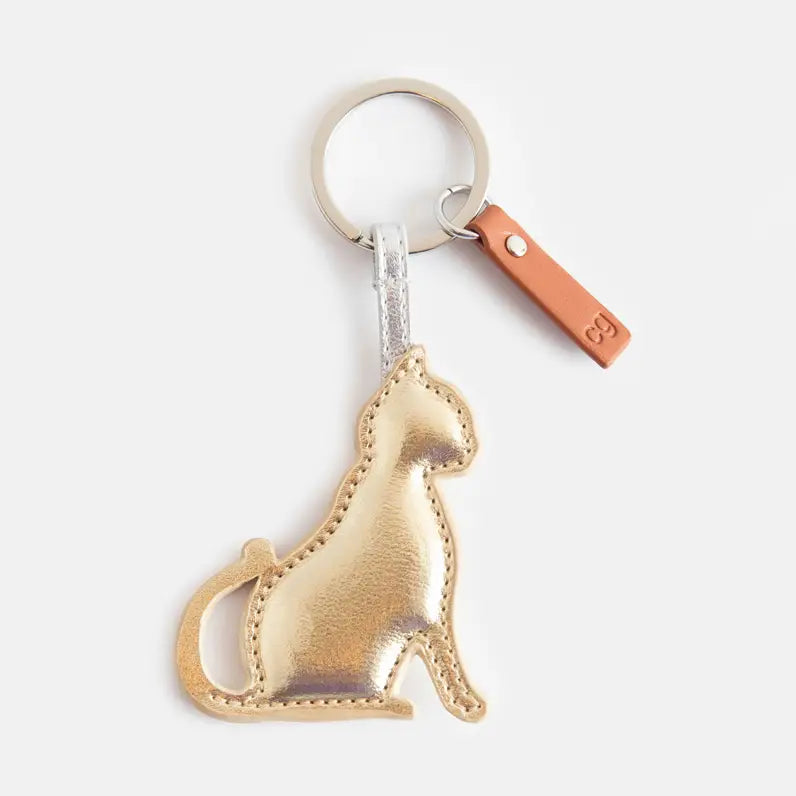 porte clé chat doré Caroline Gardner
