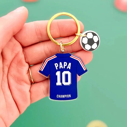 porte clé maillot de foot papa