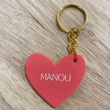 porte clés coeur Manou 