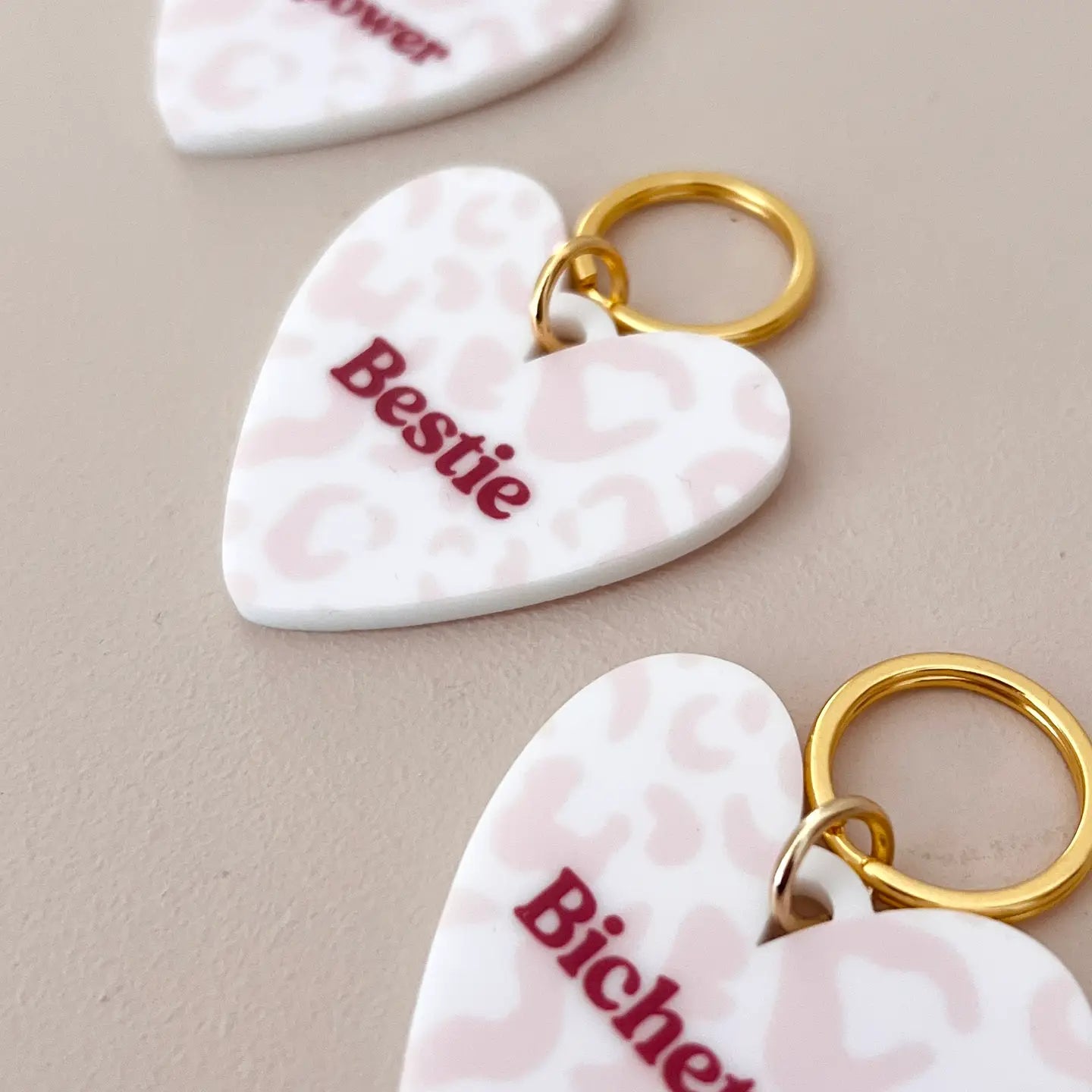 porte clés coeur leo bestie