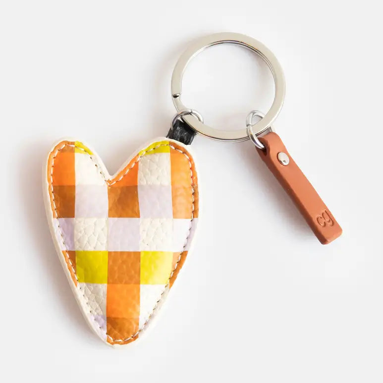 porte clés coeur vichy Caroline gardner 