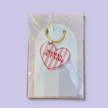 porte clés rayé maman je t'aime