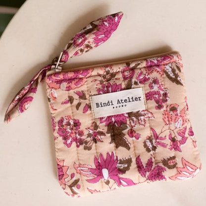 porte monnaie Goa pink bindi atelier