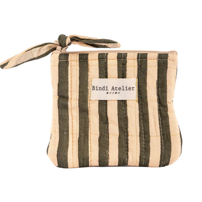 porte monnaie stripes Leaf bindi atelier