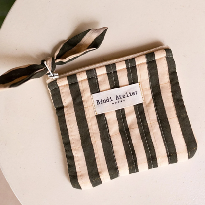 porte monnaie stripes Leaf bindi atelier