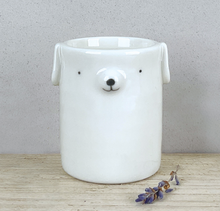 Vase/pot rond - Chien