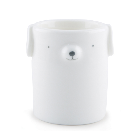 Vase/pot rond - Chien
