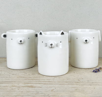 Vase/pot rond - Chat