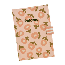 protège carnet de Santé fleurs roses petit picotin
