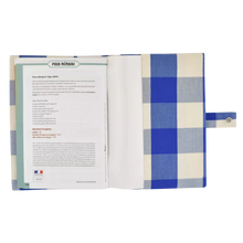 protège carnet de santé carreaux bleus petit picotin