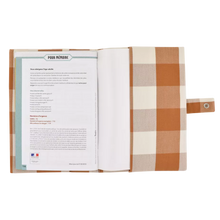 protège carnet de santé carreaux briques petit picotin
