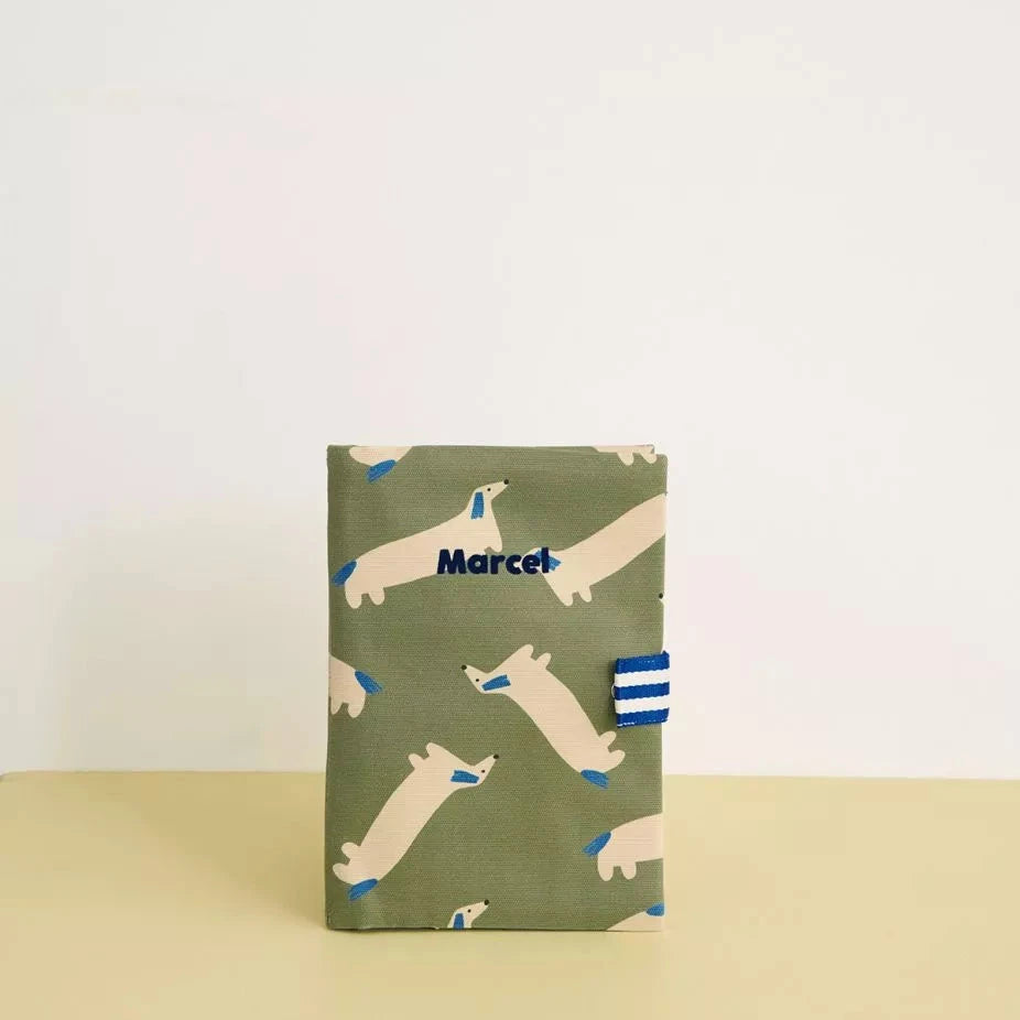 protège carnet de santé teckels olive petit picotin