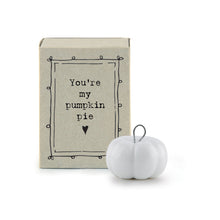 Mini boîte citrouille - You're my pumpkin pie