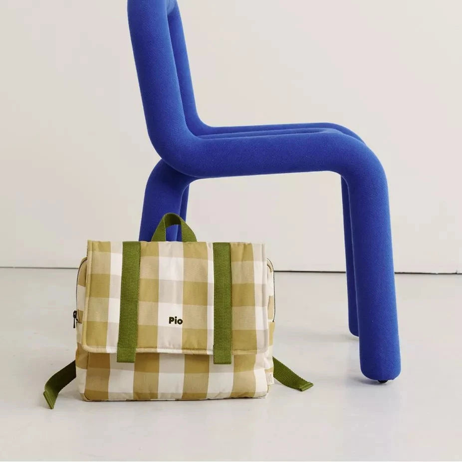 raphael-le-cartable-maternelle-a-carreaux ocre