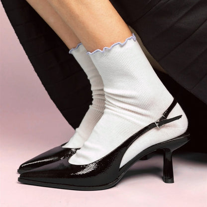 Chaussettes à volants 36/40 - Lilas