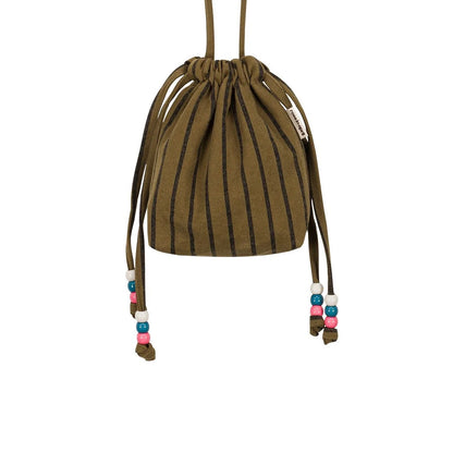 sac billie rayures tennis olive