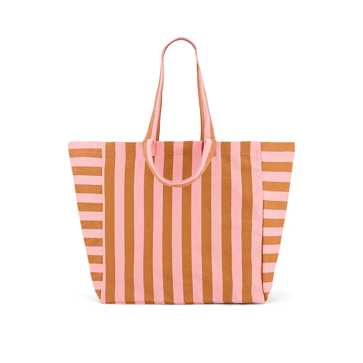 sac cabas elisa rayures caramel strawberry