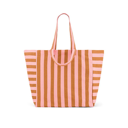 sac cabas elisa rayures caramel strawberry