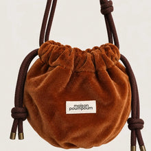 sac groom velours cognac maison poumpoum
