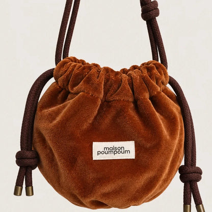 sac groom velours cognac maison poumpoum