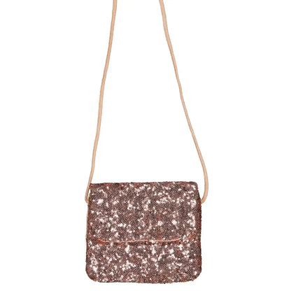 sac à main enfant sequins roses luciole et petit pois 