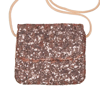 sac à main enfant sequins roses luciole et petit pois 